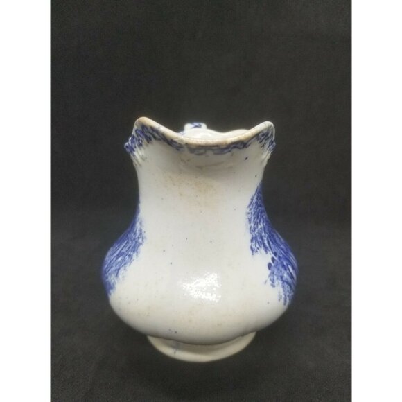 Petrus Regout & Co Maastricht - Abbey - Holland Blue & White Creamer Pitcher - Picture 2 of 11